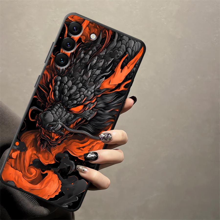 غطاء هاتف بتصميم التنين المتمو - مراجعة Samsung Galaxy A55 وسعره