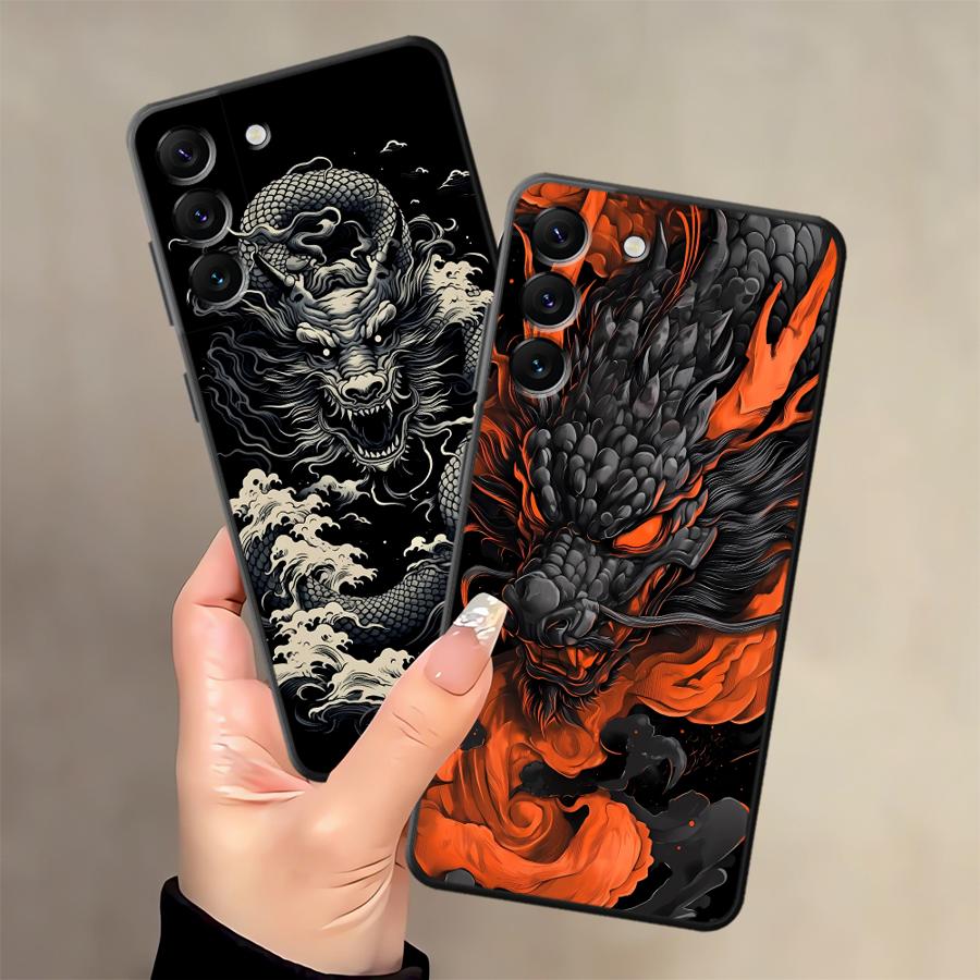 غطاء هاتف بتصميم التنين المتمو - مراجعة Samsung Galaxy A55 وسعره