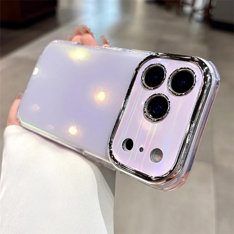 غطاء هاتف لامع بألوان قوس قزح  - مراجعة Camera Lens Protector وسعره