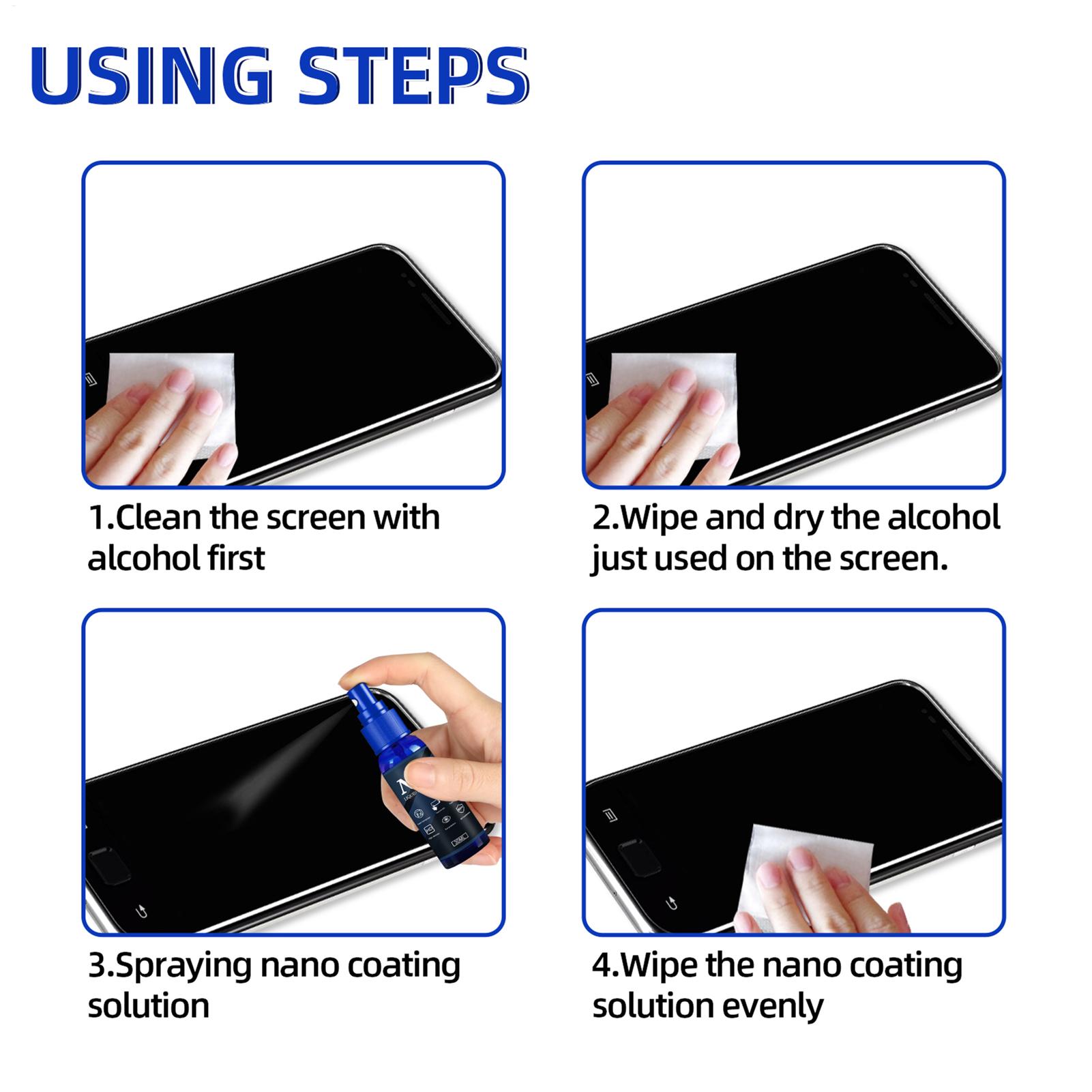 بخاخ سائل واقي للشاشة، طبقة حم - مراجعة Oleophobic Coating Spray وسعره