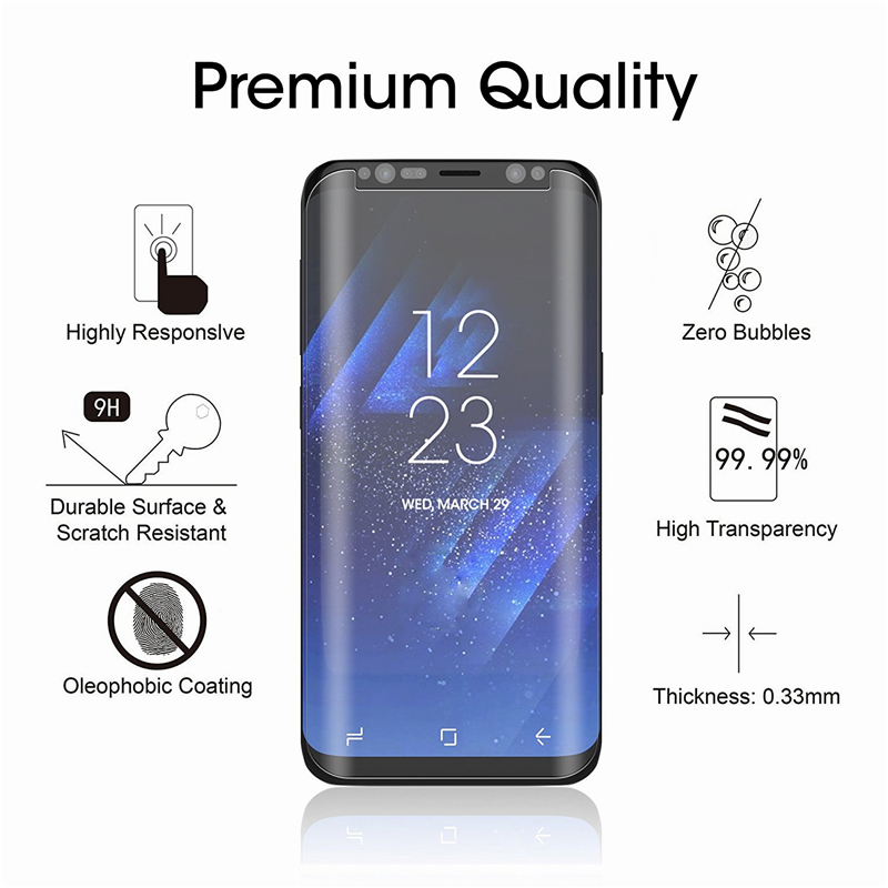 2 قطعة 9H ثلاثية الأبعاد منحني - مراجعة Curved Edge Screen وسعره